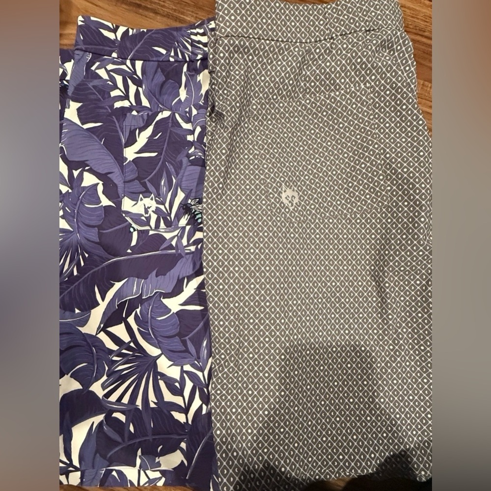 Lot Of 2 Greyson Superior Swim Shorts Mens 38 AOP Stretchy EUC